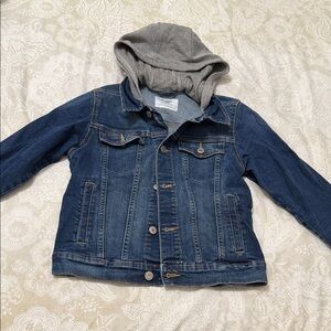 Old Navy Kids Denim Jacket with Gray Hood